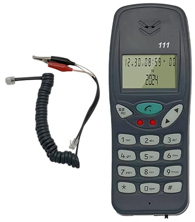 LIbgiubhy Line Test Corded Telefon Mit Anruferanzeige Für Kommunikationsleitungen Überprüfen Sie Die Wartung Von Telekommunikationsnetzwerken