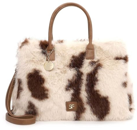 SURI FREY Schultertasche Umhängetasche SFY Misty City Shopper Beige weiß
