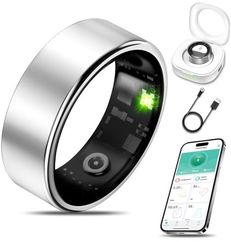 bergxperten rengastty 2.0 fitnessring für optimale Gesundheit Smart Ring Gesundheits-Tracker, IP68 wasserdicht, Schlafüberwachung & Sportmodi für Männer und Frauen