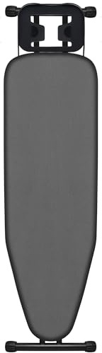 VIOFOTT Asse da stiro da 110 x 34 cm, regolabile in altezza a 7 livelli, pieghevole, rivestimento in cotone resistente al calore, griglia di ventilazione in metallo, con poggiapanni, telaio in acciaio