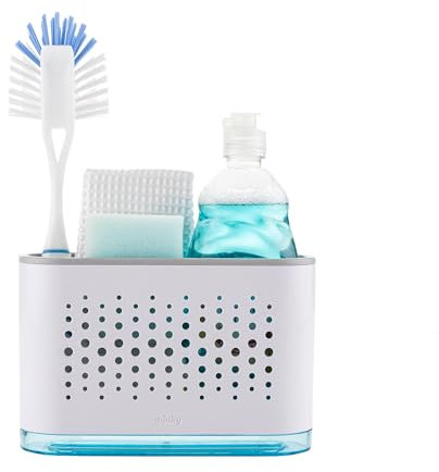 Minky TS10190101 Sink Tidy, White, 8.3 x 22.5 x 15.5 cm