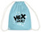 Spreadshirt Bibi Blocksberg Hexspruch Hex Hex Mit Sternen Turnbeutel, One size, Aqua