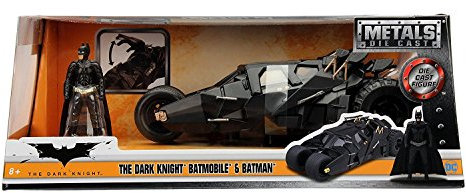 Batman The Dark Knight Metals 1/24 veicoli pressofusi Tumbler Batmobile e Batman / DC Comics Batman il cavaliere oscuro 2017 METALLI pressofuso BATMOBILE TUMBLER DC Comics film [importazione parallela