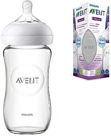 Philips Avent SCF051/17 Biberon Natural Verre 120 ml - 0 Mois+