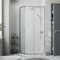 900 x 760mm Offset Quadrant Shower Enclosure Cubicle Left Hand Sliding Door 8mm Tempered Easy Clean Glass Framed Shower Tray & Waste