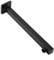 Garosa Shower Arm 14.5 Inch Wall Mounted Square Black Copper Straight Shower Extension Arm Bathroom Accessory G1/2 Thread