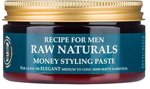 Raw Naturals MONEY STYLING PASTE | Hair Wax for Men | Unique Styling Cream for Men | Firm hold with a flawless matte finish | Natural product from your local Swedish Skincare Microbrewery | 100ml