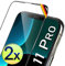 UTECTION 2X Full Screen Schutzglas 3D für iPhone 11 PRO, X/XS - Perfekte Anbringung dank Rahmen - Premium Displayschutz 9H Glas - Kompletter Schutz Vorne - Folie Schutzfolie Vollglas - 2 Stück