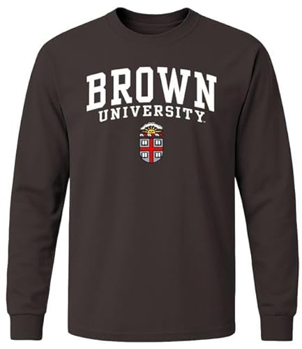Ivysport Brown University Bears Long Sleeve Adult Unisex T-Shirt, Heritage, Brown, X-Large