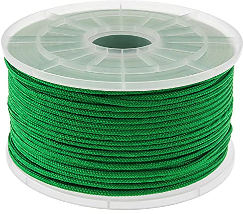 PrimeMatik - Corde tressée à Fils Multiples PP 100 m x 3 mm Vert