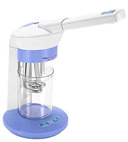 Vaporizzatore Facciale Sauna, 2 in 1 Ozono e Vapore Nano Ioni Viso Spa Viso Steamer Umidificatore Calda Spruzzatore per Idratante Profonda Pulizia,Face steamer