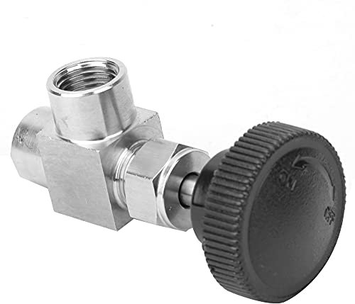 BSPP Innengewinde-Nadelventil Edelstahl-Absperrventil mit geradem Winkel für Wasser Gas Öl Kraftstoff(1/4)