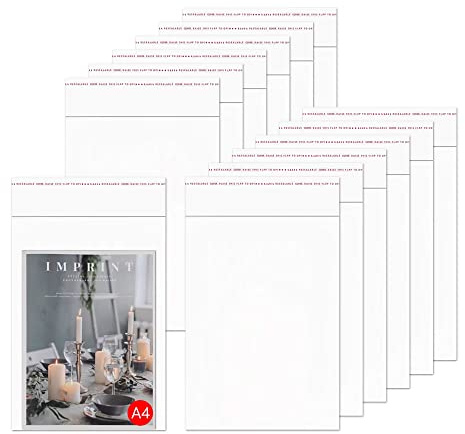 Sacs en cellophane autocollants 25x33 cm 200 pièces refermables transparents en plastique pour impressions de chemises, magazines, emballage de bricolage - 12