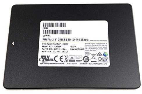Samsung SSD 256GB PM871a 2.5 SATA 6Gb/s MZ7LN256HMJP 0000 Solid State Drive