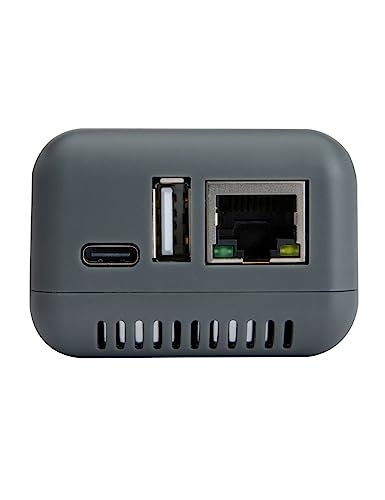 LOYALTY-SECU Bluetooth Print Server Network USB for Wireless Printing Gray