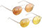 UrbanSky Runde Doppelsteg-Sonnenbrille Henry - 2er-Pack Sonnenbrille Herren und Damen - verspiegelt (Warm)