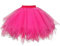 PAIDAXING Jupes tutu vintage pour femme, jupon tutu à bulles, jupe de danse de ballet des années 50 bouffante pour adulte, mini jupe crinoline, rose vif, Taille unique