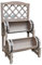M-V-O Outdoor Patio Double Barrel Plant Stand, Wooden Garden Twin Barrel Planter With Trellis, Gardening Accessories Flower ,Plant Pots For Growing ,Climbing Plants (Grey)