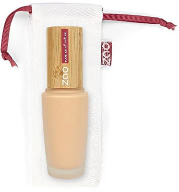 Vegan Make Up - Vegane ZAO Silk Foundation Bio 30 ml – Schminke mit Sheabutter, Mandelöl & Jojobaöl - Nr. 817 Honey Medium