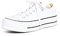 Converse Women's Chuck Taylor All Star Lift Sneakers, White/Black/White, 7 Medium US