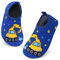 Zapatos de Agua para Niños Escarpines para Niño y Niña Zapatos de Playa Descalzos Antideslizantes Zapatos de Natación para Piscina de Playa, Azul - Excavadoras, 24/25 EU