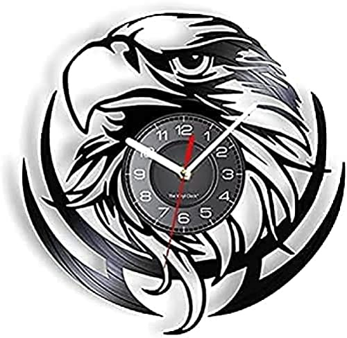 AVJERA 30cm Silent Non Ticking Wall Clock Modern Wall Clock Chef Butcher Crossed Knives Vinyl Record Wall Clock Kitchen Dining Decor Butcher Shop Barbecue Grill Party Deco Clock Gifts