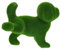 LIFKOME Hundefigur Garten Deko Beflockte Figur Hund Kunstrasen Skulptur Hübsche Landschaftsgestaltung Schreibtischdekoration Ornament