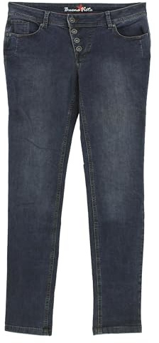 Buena Vista Damen Jeans Hose Malibu Stretchdenim Dark Stone