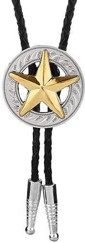 Bolo-Krawatten/Gelber Texas-Stern, Modische Accessoires, Lässige Halskette/Fliegen, Hochzeitsgeschenk, Party, Hemdkragen, Accessoires Für Männer, Klassisches Hochzeitsaccessoires, Geschenk, A, 10