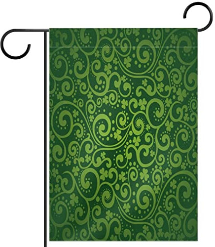 Grüne Pflanzenstruktur, Blätter, Blumen, Gartenflagge, 30,5 x 45,7 cm, Bauernhaus-Dekoration, Outdoor-Flaggen, doppelseitig, vertikales Banner