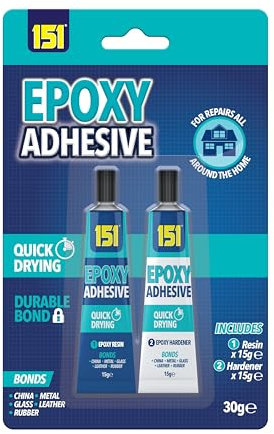 General Strong Thick & Strong Adhesive Glue for Hard Plastic, DIY Craft, Rubber,Metal,Leather and Many More (Epoxy Adhesive Glue 30g)