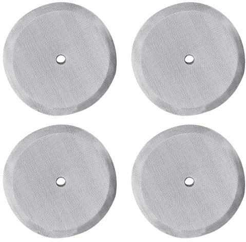 4 filtri per caffettiera, filtro di ricambio in acciaio inox, filtri riutilizzabili, filtro per teiera da 1000 ml, filtro per macchina da caffè