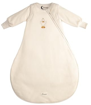 Sterntaler Schlafsack mit abnehmbaren Ärmeln 110 cm Ente Edda Lou 2,00 TOG, leicht wattiert, 2-Wege-Reißverschluss