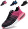Scarpe da Lavoro Uomo Donna 38 Scarpe Antfortunistiche con Puntale Acciaio Scarpe da Lavoro Kevlar Sneaker Scarpe Antfortunistiche Leggera Scarpe da Lavoroleggere Nero Rosa
