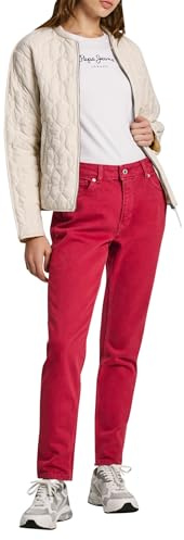 Pepe Jeans Damen Tapered Hw Pl204591 Jeans, Rot (Burnt Red), 29 W/30 L