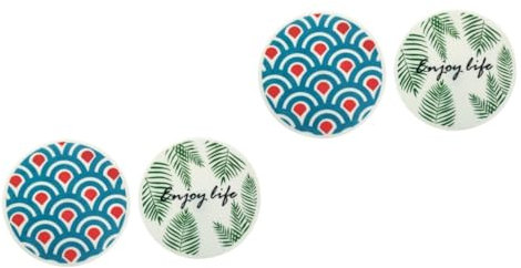 Zerodeko 4 Stück römische Säule Silikon Haushaltsgegenstände Vogelkäfig- Weihnachtswachspapier Reitgerte runde Unterlage Tassenunterlage rutschfest Untersetzer einstellen Cupholder-Pad