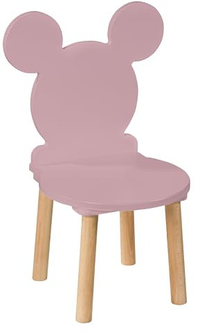 PlayPals Furniture kinderstuhl - holzstühle Kinder für EIN 2-7 Jahre, Toddler Chair - Kindersitzmöbel Stuhl, kindersessel kinderzimmer möbel Maus rosa