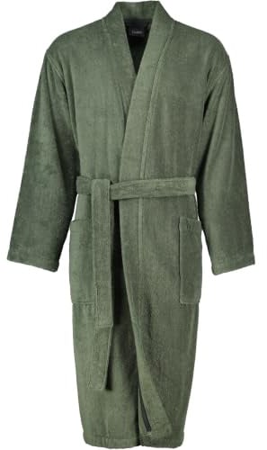 Cawö Bademäntel Herren Kimono Uni 828 field - 47 XXL