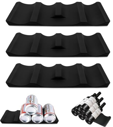 LZYKJGS 3 Piezas Soportes para Botellas para Frigorífico, Estante de Silicona para Botellas de Agua, para Almacenamiento de Cerveza, Agua Mineral