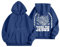 Topassion 2024 Jesus Loves You Hoodie Rundhals Damen Kapuzenpullover mit Taschen Oversize Christliches Pullover Kordelzug Sweatshirt Freizeit Sport Langarmshirt Training Pulli Streetwear(Blue,M)