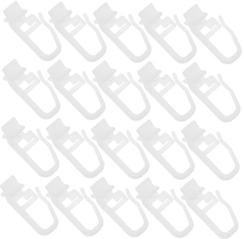 DIYEAH 50pezzi Rulli Scorrevoli Per Binari Per Tende Ganci Per Tende in Plastica Binario Per Clip Per Scorrevoli Facile Installazione