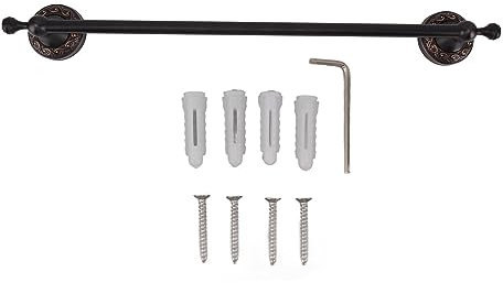 Badezimmer Handtuch Bar 19.7in Robus Kupfer Elegant Retro Style Handtuchhalter mit Schrauben Sechskantschlüssel für Heimküche (Schwarz)