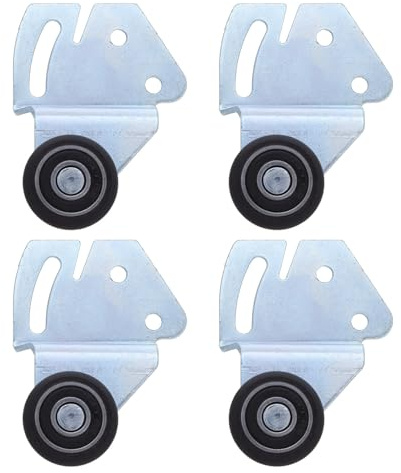 NIYANGLE Roulette Coulissante Pour Porte D’Armoire Poulie De Porte Coulissante En Nylon Pour Armoire Suspendue Par Le Haut Remplacement Silencieux Pour Chambre Et Dressing 1 Pièce