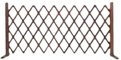 TAIZhiChen Clôture en Bois rétractable, Treillis décoratif, barrière pour Animaux de Compagnie en Bois pour Jardin, Cour ou Maison, S