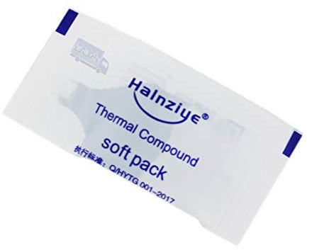 Halnziye 10 x Pâte Thermique pour CPU HY510 0,5 g Gris 1.93 W/m-k Soft Pack