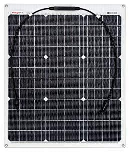 Enjoy Solar ETFE Marine 50W 12V Panel Solar Semiflexible Módulo Fotovoltaico con Tecnología PERC, Ideal para Autocaravana, Yate y Barco