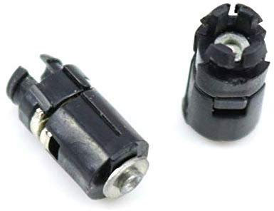 2 x Scharnierachsenspindel Ersatz für Game Boy Advance SP GBA SP (Schwarz)