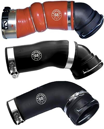 3x Turboschlauch Ladeluftschlauch Kompatibel mit B M W E60 E61 5er 535d 6er E63 E64 635d 286 PS SET