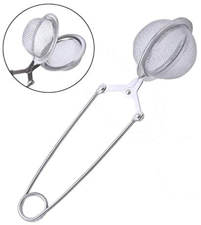 TIJAR® Ball Shape Tea Strainer, Stainless Steel Tea Infuser Strainer Long-Handled Mesh Tea Filter for Loose Tea (A)