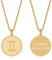 TIMANDO Damen Sternzeichen Kette Zwilling mit Gravur, Personalisierte Halskette mit Namen in goldfarben, Horoskop Anhänger, Geburtstagsgeschenk